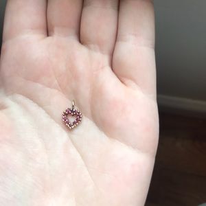 14k gold real rubies pendant